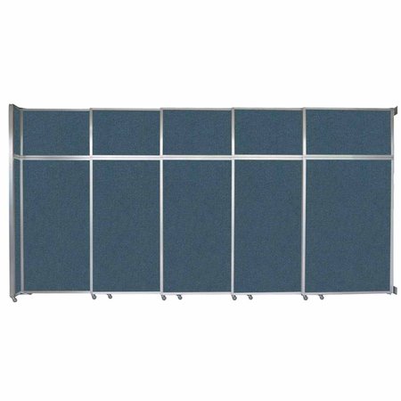 VERSARE Operable Wall Sliding Room Divider 15'7" x 8'5-1/4" Caribbean Fabric 1070279